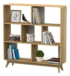 Libreria effetto rovere 122x126 cm Caitlin - Støraa