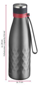 Bottiglia da viaggio grigia in silicone inossidabile 550 ml Viva - Westmark