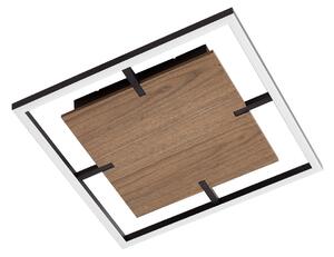 Plafoniera Lucande, Vectra, dimmerabile, Legno, Soggiorno, Plastica, Moderno