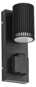 Lampade da esterno Lindby, Enerio, dimmerabile, Nero, Alluminio, Moderno