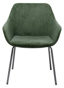 Set di 2 sedie in velluto verde con braccioli Avignon - Kare Design
