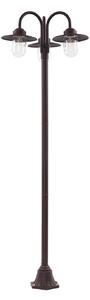 Lampade da esterno Lindby, Bilma, dimmerabile, Marrone / Ruggine, Alluminio, Moderno