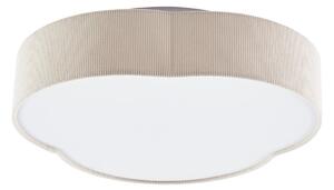 Plafoniera Lindby, Winona, dimmerabile, Beige, Soggiorno, Tessuto / Tessile
