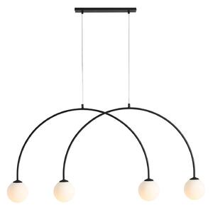 Lampada a sospensione ALDEX, Alison, dimmerabile, Nero, Soggiorno, Metallo, Moderno