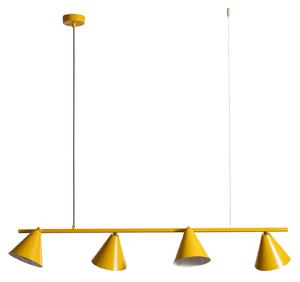 Lampada a sospensione ALDEX, Hängeleuchte Form 4, dimmerabile, Giallo, Sala da pranzo, Metallo, Moderno