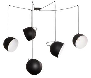 Lampada a sospensione ALDEX, Pepe, dimmerabile, Nero, Soggiorno, Metallo, Moderno
