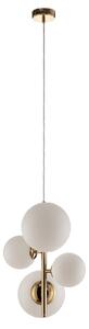 Lampada a sospensione ALDEX, Dione, dimmerabile, Dorato / Ottone, Soggiorno, Vetro, Moderno