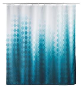 Tenda da doccia bianco-blu Tullin - Wenko