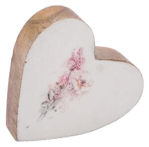 Decorazione in legno di mango massiccio Blossom Heart - Ego Dekor