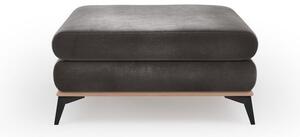 Pouf marrone scuro con rivestimento in velluto Astre - Windsor & Co Sofas