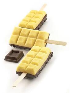 Kit 2 stampi da 2 gelati SET GEL02 Chocostick in silicone mm 92x48x24h