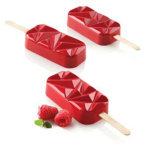 Kit 2 stampi da 6 gelati GEL11 Shock in silicone mm 92x47x25h