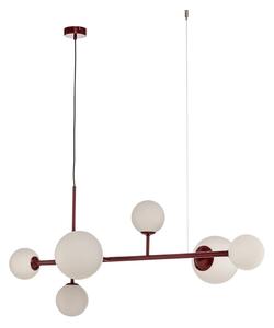 Lampada a sospensione ALDEX, Joel, dimmerabile, Rosso, Sala da pranzo, Metallo, Moderno