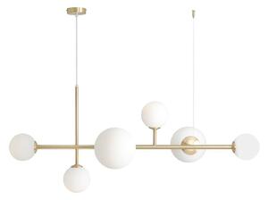 Lampada a sospensione ALDEX, Joel, dimmerabile, Dorato / Ottone, Soggiorno, Metallo