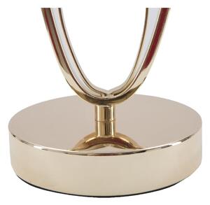 Lampada da tavolo bianca con design dorato Flush - Mauro Ferretti