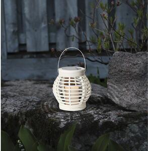 Lanterna LED solare bianca adatta all'esterno, altezza 16 cm Rotang - Star Trading