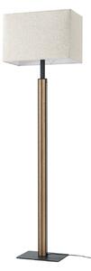 Lampada da terra Quitani, Lisene, dimmerabile, Legno, Soggiorno, Tessuto / Tessile, Design