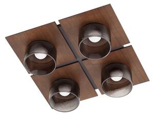Plafoniera Lucande, Eiko, Legno, Soggiorno, Plastica, Moderno