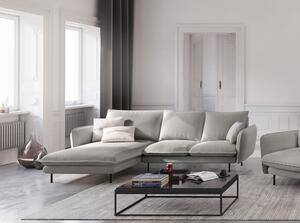 Divano angolare grigio chiaro, angolo sinistro Vienna - Cosmopolitan Design