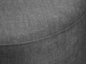 Pouf in velluto grigio , ø 68 cm Debbie - Mazzini Sofas