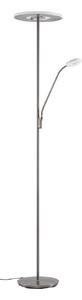 Lampada da terra Lucande, Raymond, dimmerabile, Metallizzato, Soggiorno, Metallo, Moderno