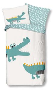Biancheria da letto per bambini in cotone per letto singolo 140x200 cm Crocodile - Bonami Selection