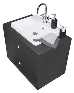 Mobile sospeso antracite con lavabo senza miscelatore 80x62 cm Color Bath - Tom Tailor