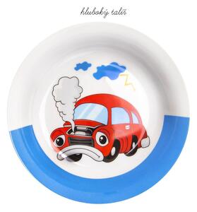 Set da pranzo per bambini in porcellana 3 pezzi Cars - Orion