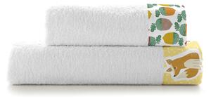 Set di asciugamani e teli da bagno in cotone bianco 2 pezzi 50x100 cm Harvestwood - Moshi Moshi