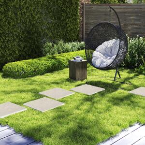 Costway Set di 16 pietre da passo per giardino a tutte le condizioni meteorologiche per prato e giardino, Pietra da passo per giardino da passo Beige