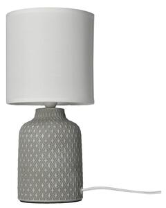 Lampada da tavolo grigia con paralume in tessuto (altezza 32 cm) Iner - Candellux Lighting
