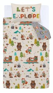Biancheria da letto singola per bambini 135x200 cm Woodland Adventure - Catherine Lansfield