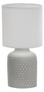 Lampada da tavolo grigia con paralume in tessuto (altezza 32 cm) Iner - Candellux Lighting