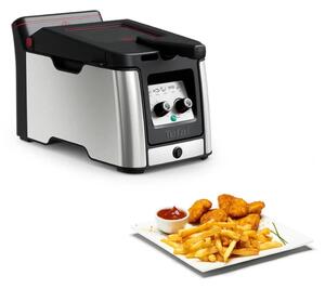 Friggitrice in nero opaco e argento Clear Duo FR600D10 - Tefal