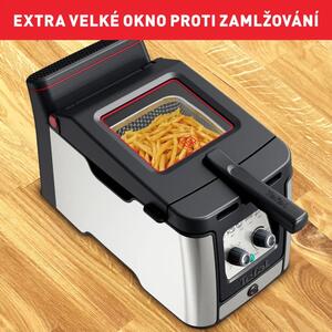 Friggitrice in nero opaco e argento Clear Duo FR600D10 - Tefal
