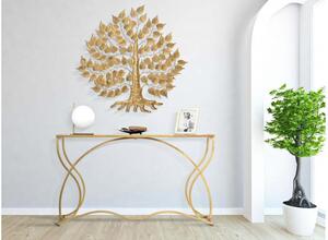 Pannello decorativo in ferro oro a forma di albero - Arrediorg