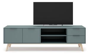 Tavolo TV verde-grigio 180x53 cm Pisco - Marckeric