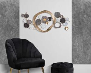 Posate Decorative Da Parete In Alluminio - Set Coltello, Forchetta E Cucchiaio, Argento, 64 Cm