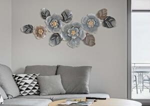 Pannello decorativo tridimensionale a forma di fiore in ferro multicolor - Arrediorg
