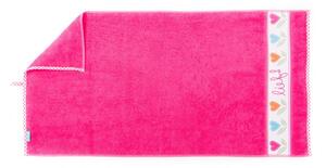 Asciugamano per neonati in cotone rosa 130x70 cm - Tiseco Home Studio