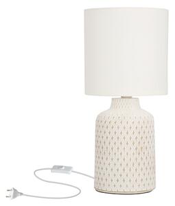 Lampada da tavolo color crema con paralume in tessuto (altezza 32 cm) Iner - Candellux Lighting