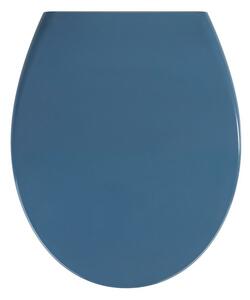 Sedile WC blu scuro con chiusura facilitata , 44,5 x 37,5 cm Samos - Wenko