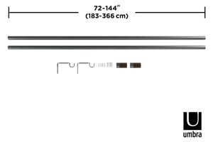 Mantovana estensibile in acciaio 183 - 366 cm Blok - Umbra