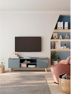 Tavolo TV verde-grigio 140x53 cm Pisco - Marckeric