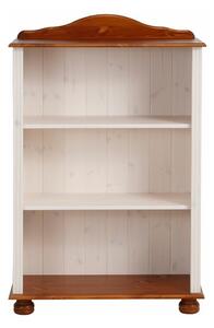 Libreria in legno di pino bianco-marrone 77x116 cm Ella - Støraa