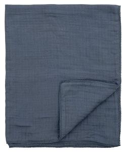 Coperta per neonati in cotone blu scuro 100x80 cm Muslin - Bloomingville Mini