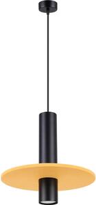 Sollux SL.1883 - Lampada a sospensione su cavo PELTA 1xGU10/10W/230V nero/giallo
