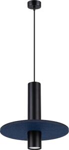 Sollux SL.1884 - Lampada a sospensione a cavo PELTA 1xGU10/10W/230V nero/blu