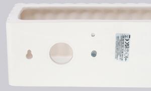 Sollux SL.1885 - Applique RIGATA 1xE27/15W/230V ceramica/bianca