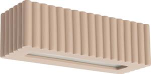 Sollux SL.1887 - Applique RIGATA 1xE27/15W/230V ceramica/taupe